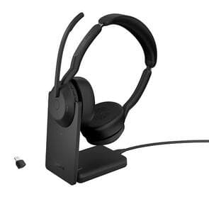 Evolve2 55 Stereo Wireless (Bluetooth) Headset MS USB-C . Includes Link 380 and Charging Stand