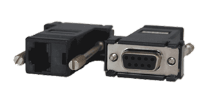 10 x DB9F to RJ45 crossover serial adapter