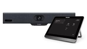 All-in-one Collaboration Bar for huddle spaces includes touch console