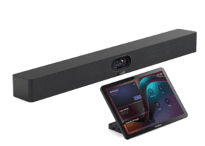 All-in-one Collaboration Bar for small/medium rooms includes touch console