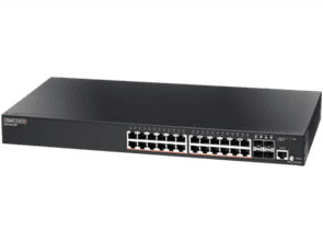 24-Port Gigabit Managed PoE Switch 4 SFP 802.3af / 802.3at PoE 192W