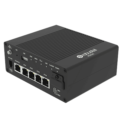 Robustel Industrial edge computing gateway with Dual-SIM 4G LTE 5x Gigabit LAN WiFi GPS Serial Console HDMI Relay EG5200-A5BAZ-4L-A06GL
