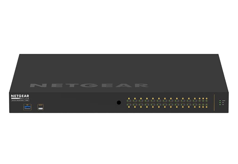 NETGEAR NETGEAR GSM4230UP-100AJS AV Line 24-Port Managed Rackmount Gigabit PoE++ Switch 24x1G PoE++ 2x1G 4xSFP 1440W PoE Power (M4250-26G4F-PoE++) GSM4230UP-100AJS