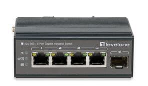 5-Port Gigabit Industrial Switch DIN-Rail -40°C to 75°C 1x SFP (Promotional price)