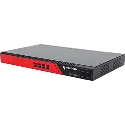 Opengear OM2224-24E 24 selectable serial ports + 24x 1GbE switch 1GbE with SFP  Docker Support TPM 2.0 Dual DC OM2224-24E-DDC