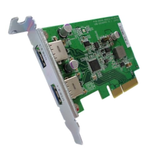QNAP QNAP USB-U31A2P01 Dual-port USB 3.2 Type-A Gen 2 10Gbps PCIe card USB-U31A2P01