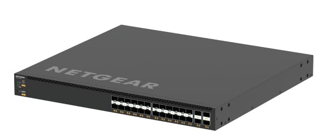 NETGEAR NETGEAR XSM4328FV-100AJS AV Line 28-Port 10GigE SFP+ Managed Switch 24x 10GigE SFP+ 4x 25G SFP28 Ports XSM4328FV-100AJS