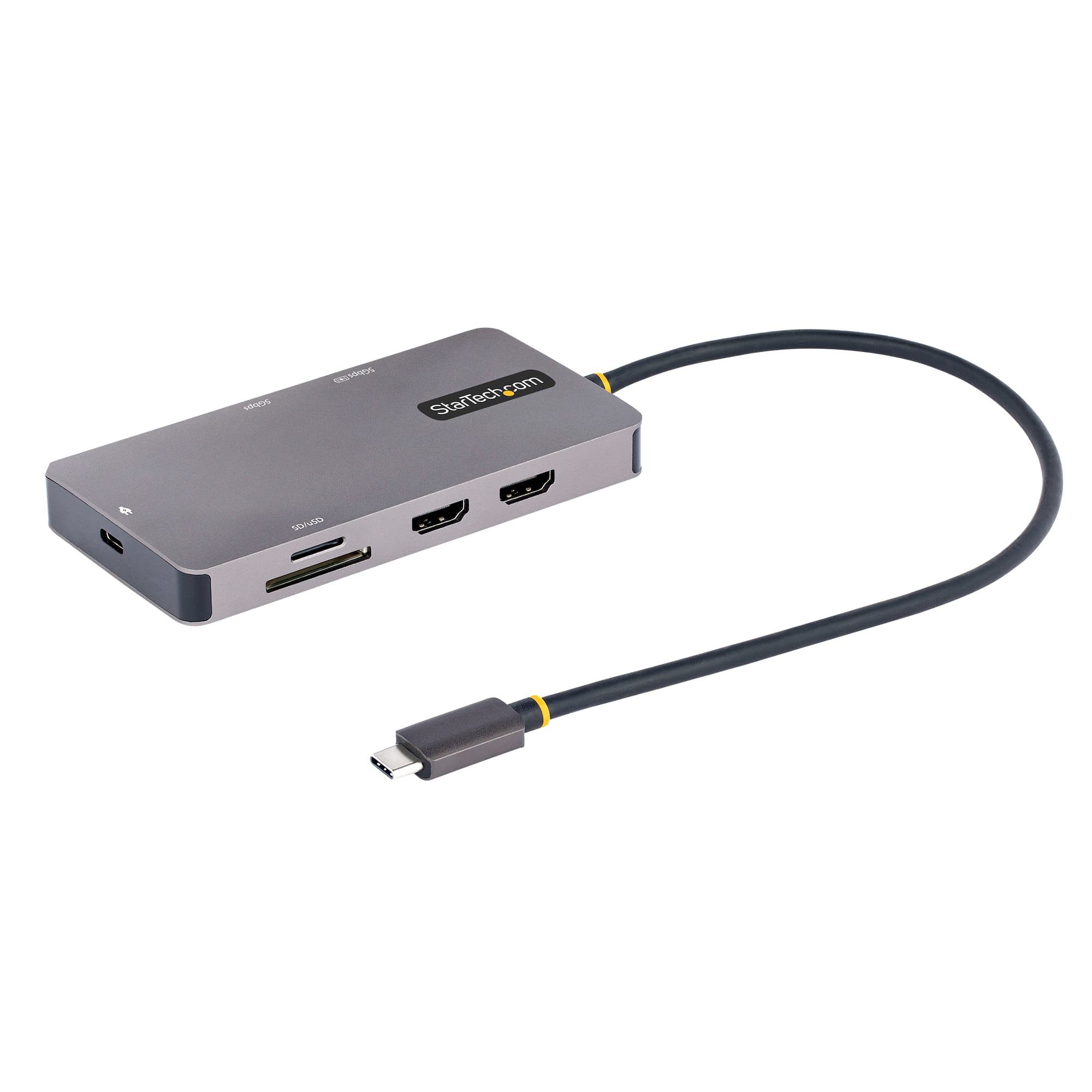 STARTECH STARTECH.COM USB C MULTIPORT ADAPTER, 4K DUAL HDMI, 5GBPS USB HUB, 100W PD 3 YR 120B-USBC-MULTIPORT