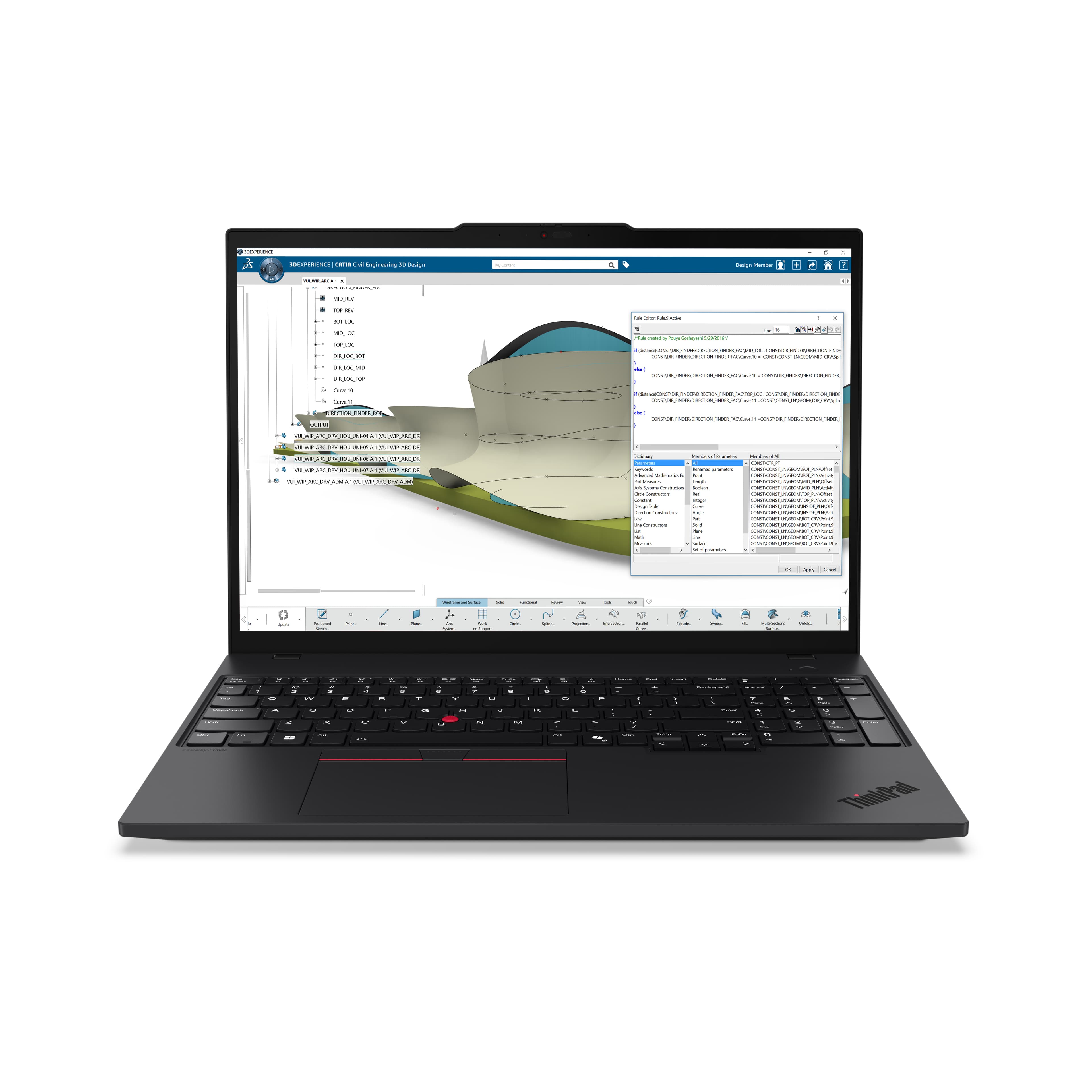 LENOVO LENOVO P16S G4 AMD, 16" WUXGA TOUCH, AI7 PRO 350, 32GB, 1TB, WI-FI 7, W11P, 3YP+CO 21QR0014AU