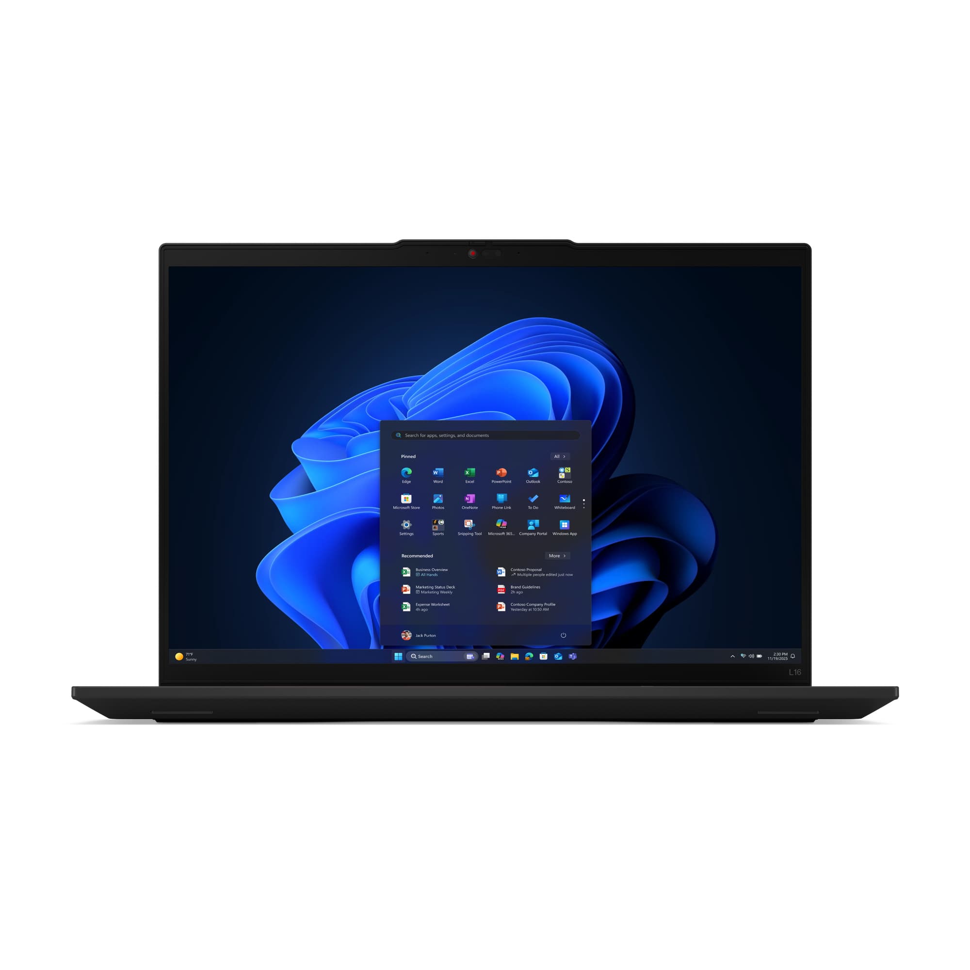 LENOVO LENOVO L16 G2, 16" WUXGA IPS, U7-255U, 32GB (16+16) DDR5, 512GB, W11P, 3YO+CO 21SA000AAU