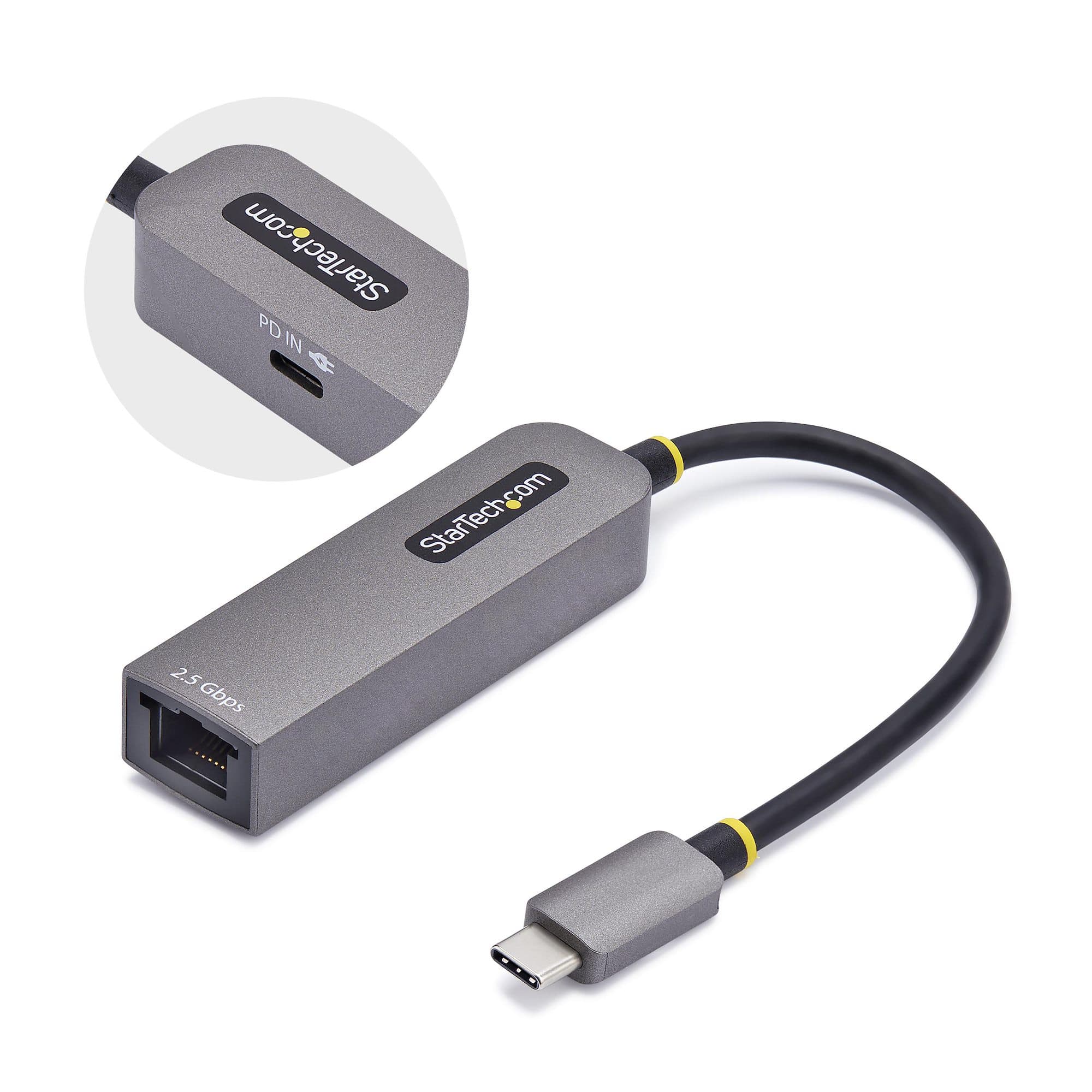 STARTECH STARTECH.COM 2.5GBE USB-C TO ETHERNET ADAPTER, 2 YR 2GPD3-USB-C-ETHERNET