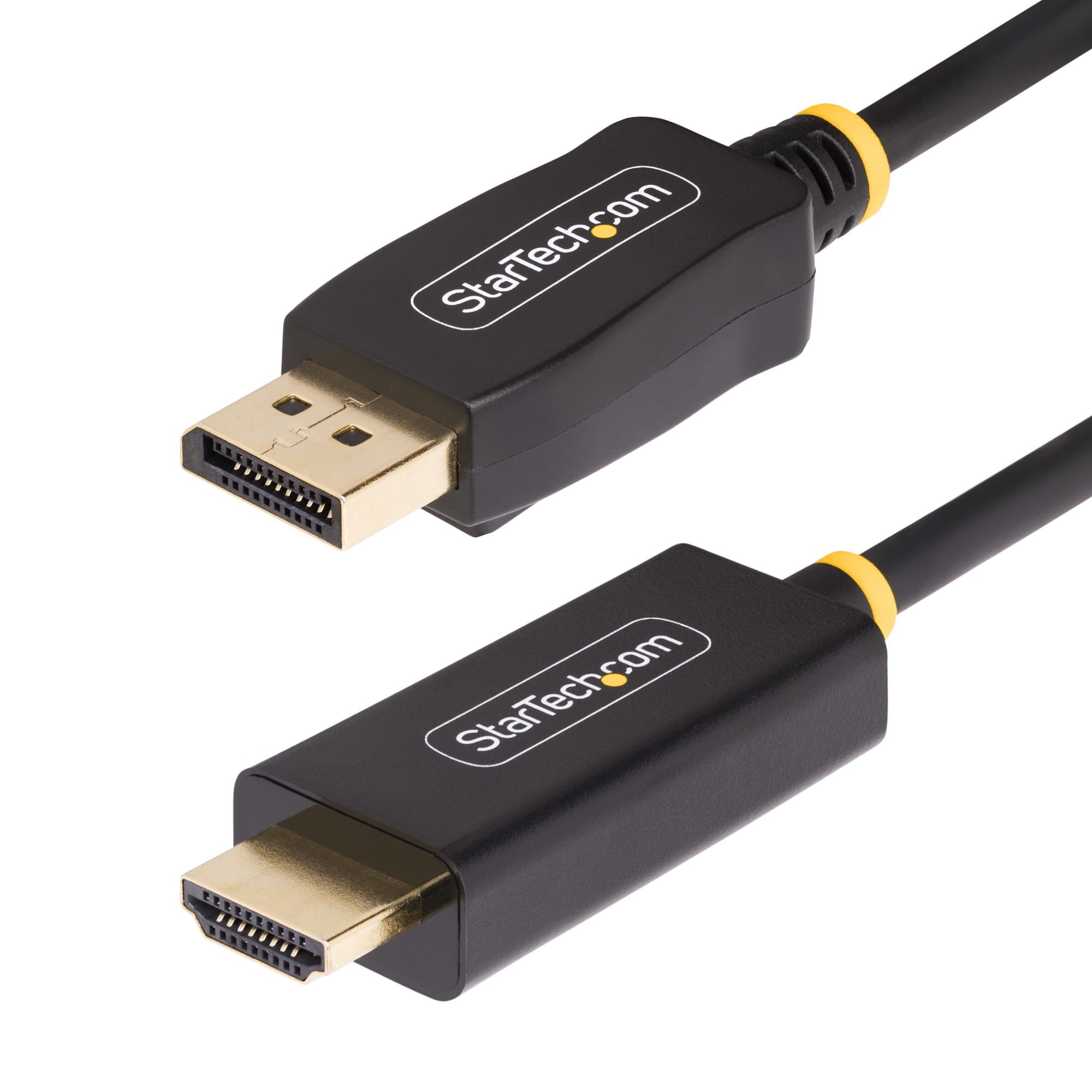 STARTECH STARTECH.COM 2M DISPLAYPORT TO HDMI ADAPTER CABLE, 4K 60HZ W/HDR, 3 YR 2M-DP-HDMI-4K60-HDR