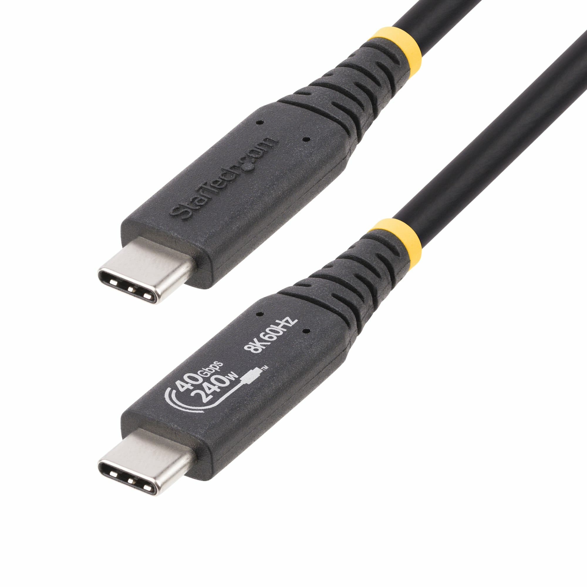 STARTECH STARTECH.COM 50CM (1.6FT) USB4 CABLE, USB-IF CERTIFIED USB-C CORD 40GBPS, 2 YR 50C-40G-USB4-CABLE