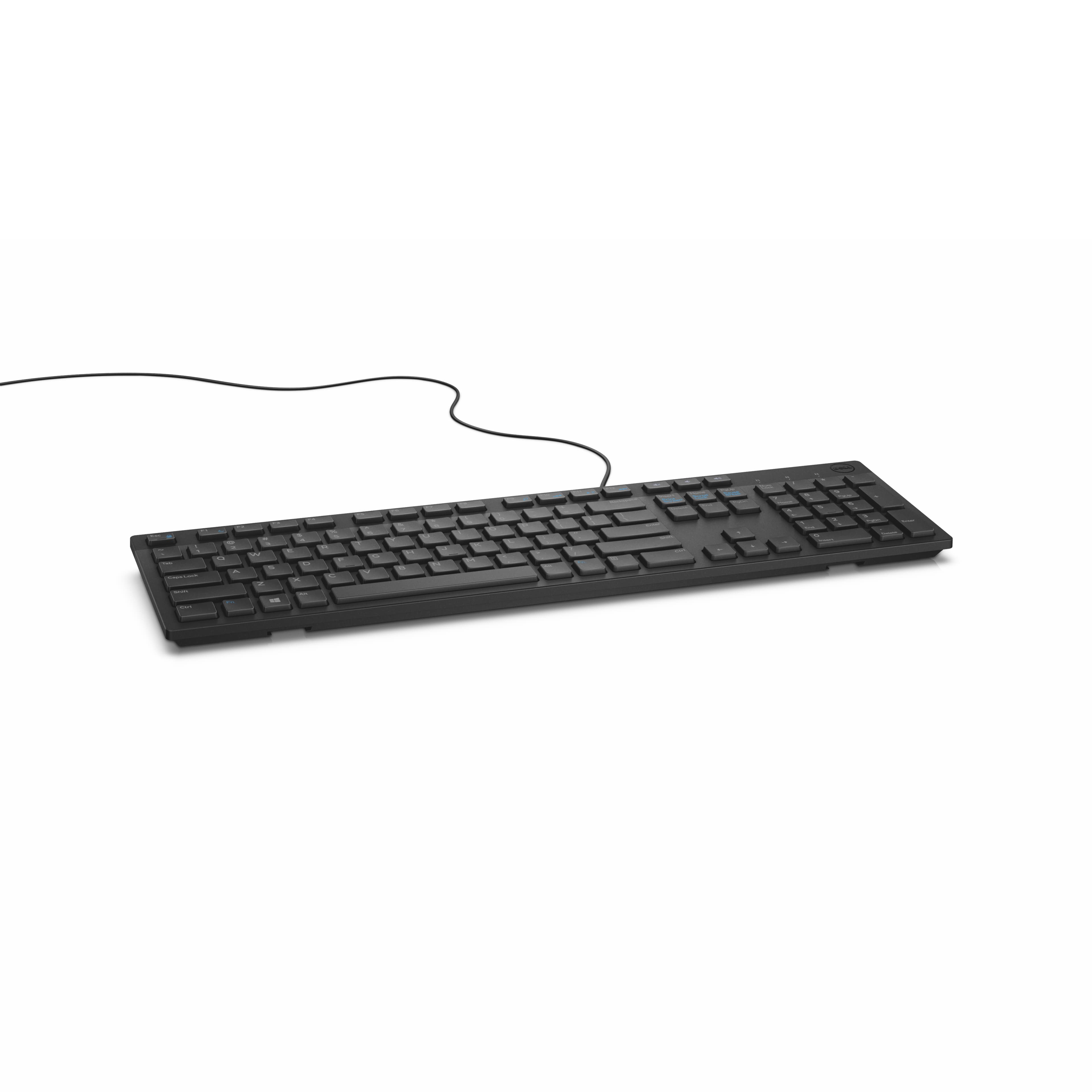 DELL DELL BUSINESS MULTIMEDIA KEYBOARD KB216 WIRED SPILL RESISTA NT 580-AHHG