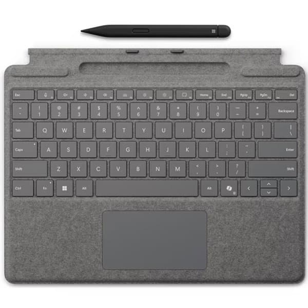 MICROSOFT MICROSOFT SURFACE PRO 8/9/10/11 13" SIGNATURE KEYBOARD/SLIM PEN 2 BUNDLE PLATINUM w/COPILOT KEY 8X8-00178