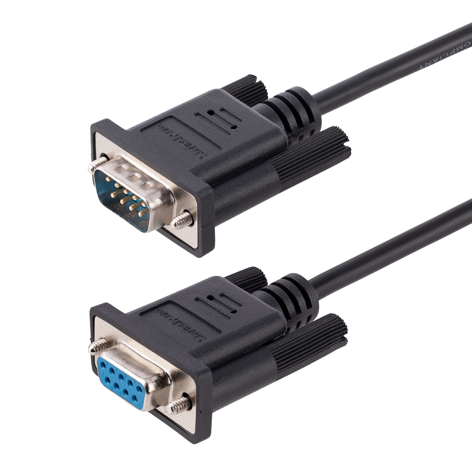 STARTECH STARTECH.COM 3M RS232 SERIAL NULL MODEM CABLE DB9/SERIAL CROSSOVER CABLE, LTW 9FMNM-3M-RS232-CABLE