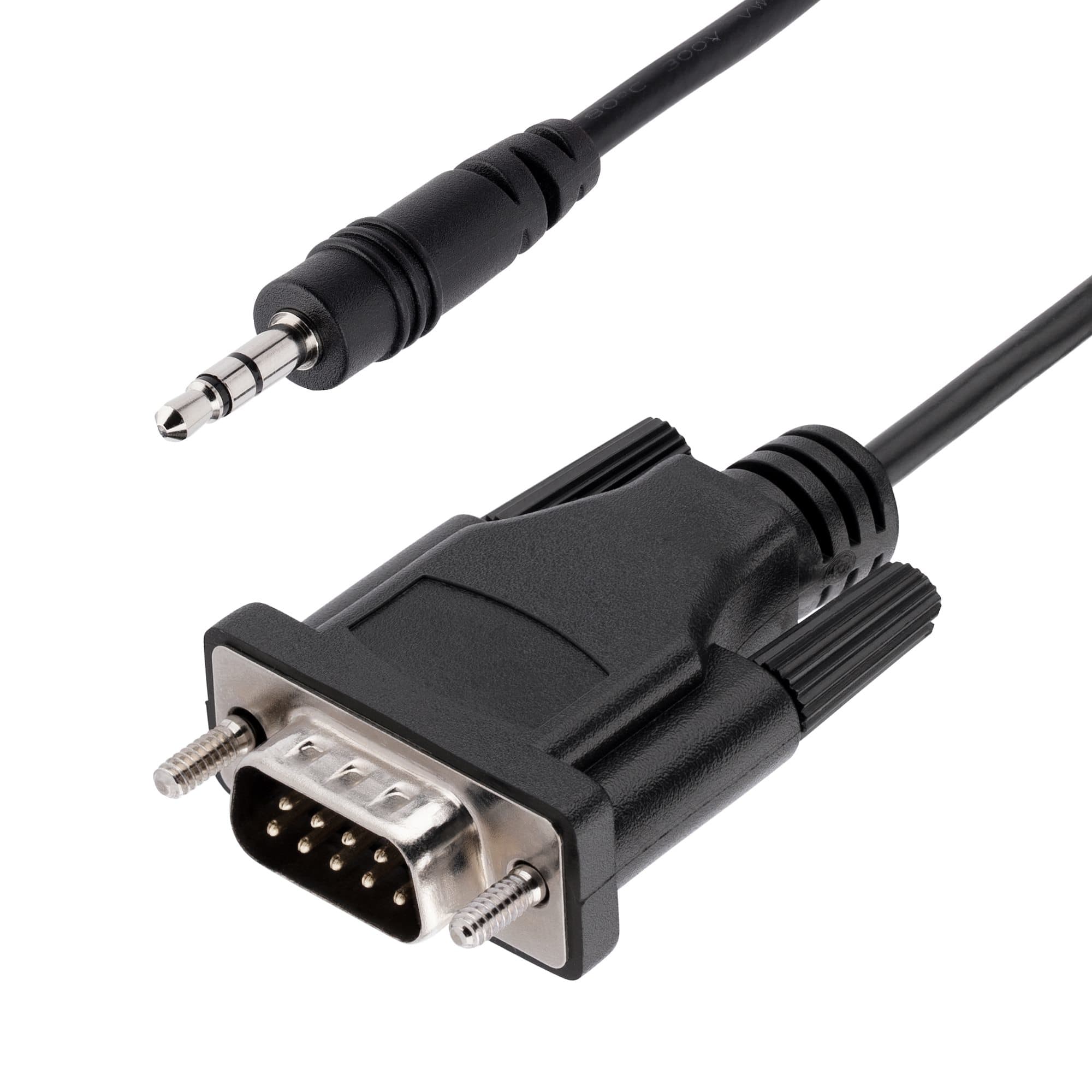 STARTECH STARTECH.COM 3FT DB9 TO 3.5MM SERIAL CABLE, RS232 DB9 MALE TO AUDIO JACK LTW 9M351M-RS232-CABLE