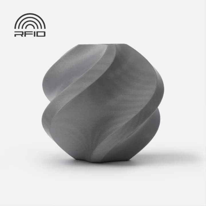 BAMBU Bambu Lab PLA Basic-Silver (With Spool) A00-D1-1.75-1000-SPL