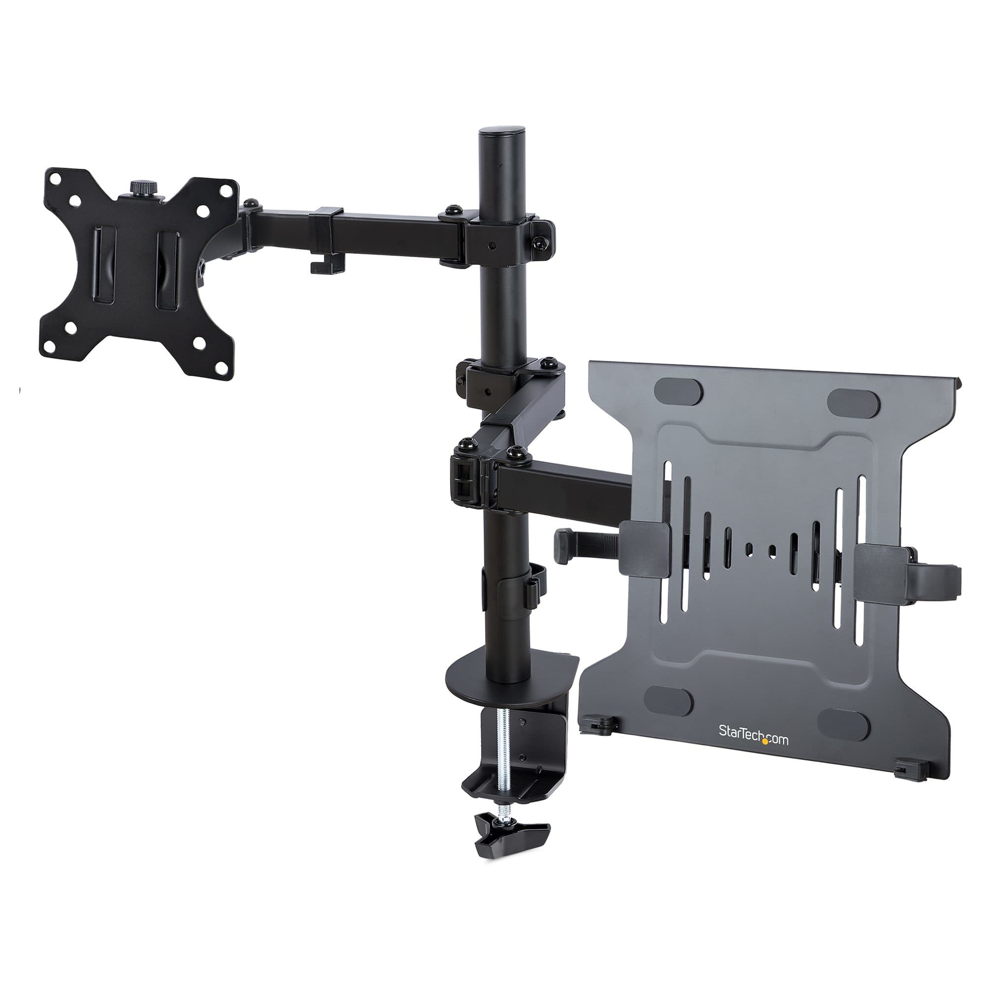 STARTECH STARTECH.COM MONITOR ARM W/ LAPTOP TRAY, ADJUSTABLE, C-CLAMP/GROMMET MOUNT 5 YR A2-LAPTOP-DESK-MOUNT
