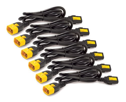 APC APC (AP8702S-WW) POWER CORD KIT (6 EA), LOCKING, C13 TO C14, 0.6M AP8702S-WW