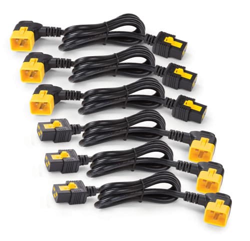 APC APC (AP8712R) POWER CORD KIT (6 EA), LOCKING, C19 TO C20 (90 DEGREE), 0.6M AP8712R