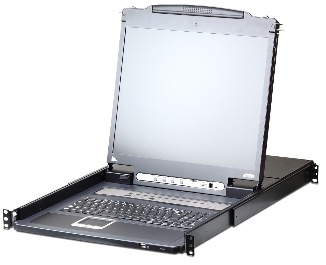 ATEN ATEN 19" 1 LOCAL/REMOTE 8 PORT SINGLE RAIL LCD KVM OVER IP SWITCH CL5708IN-ATA-AU