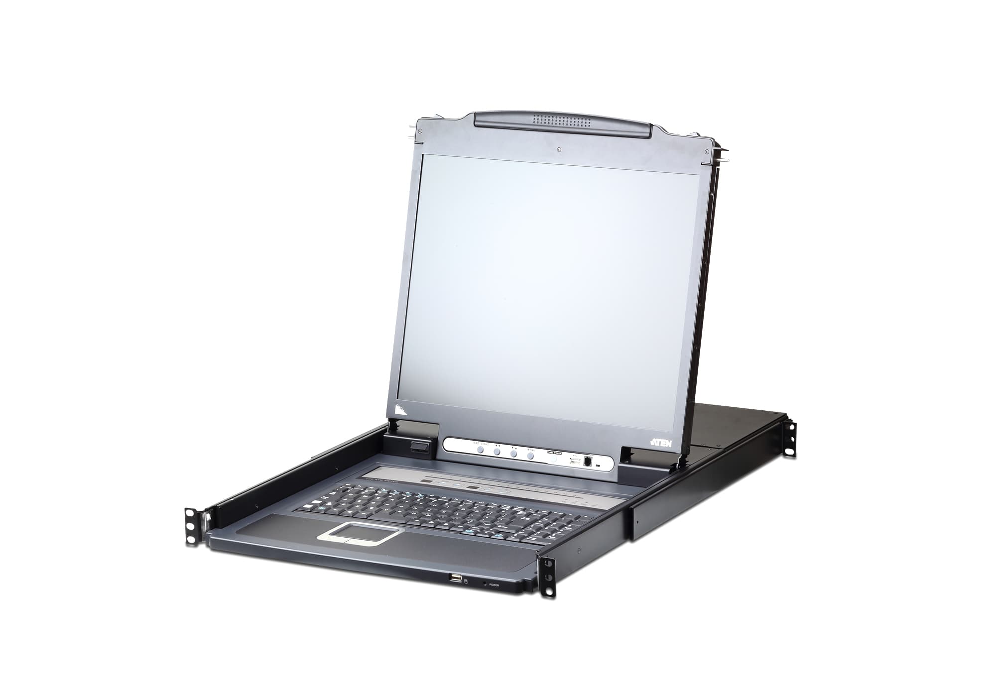 ATEN ATEN 19" 1 LOCAL/REMOTE SHARE 16-PORT SINGLE RAIL LCD KVM OVER IP SWITCH CL5716IN-ATA-AU