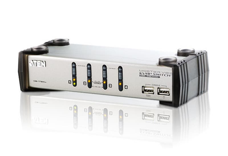 ATEN ATEN 4 PORT USB KVMP VGA SWITCH WITH AUDIO CS1734AC-AT