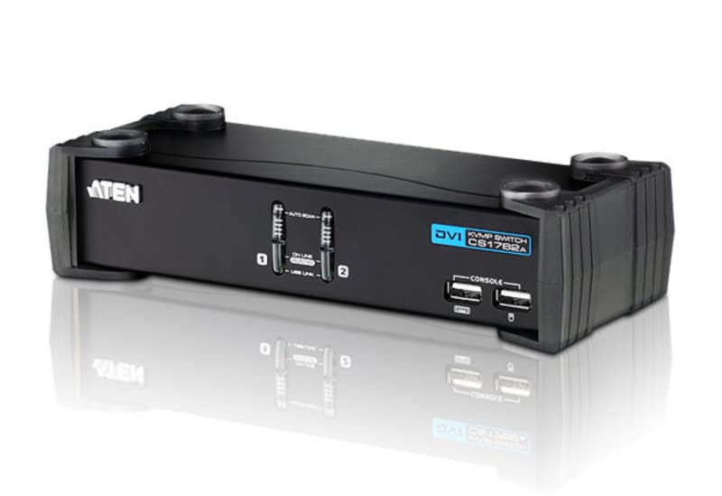 ATEN ATEN 2 PORT USB 2.0 DVI KVMP SWITCH CS1762A-AT-U