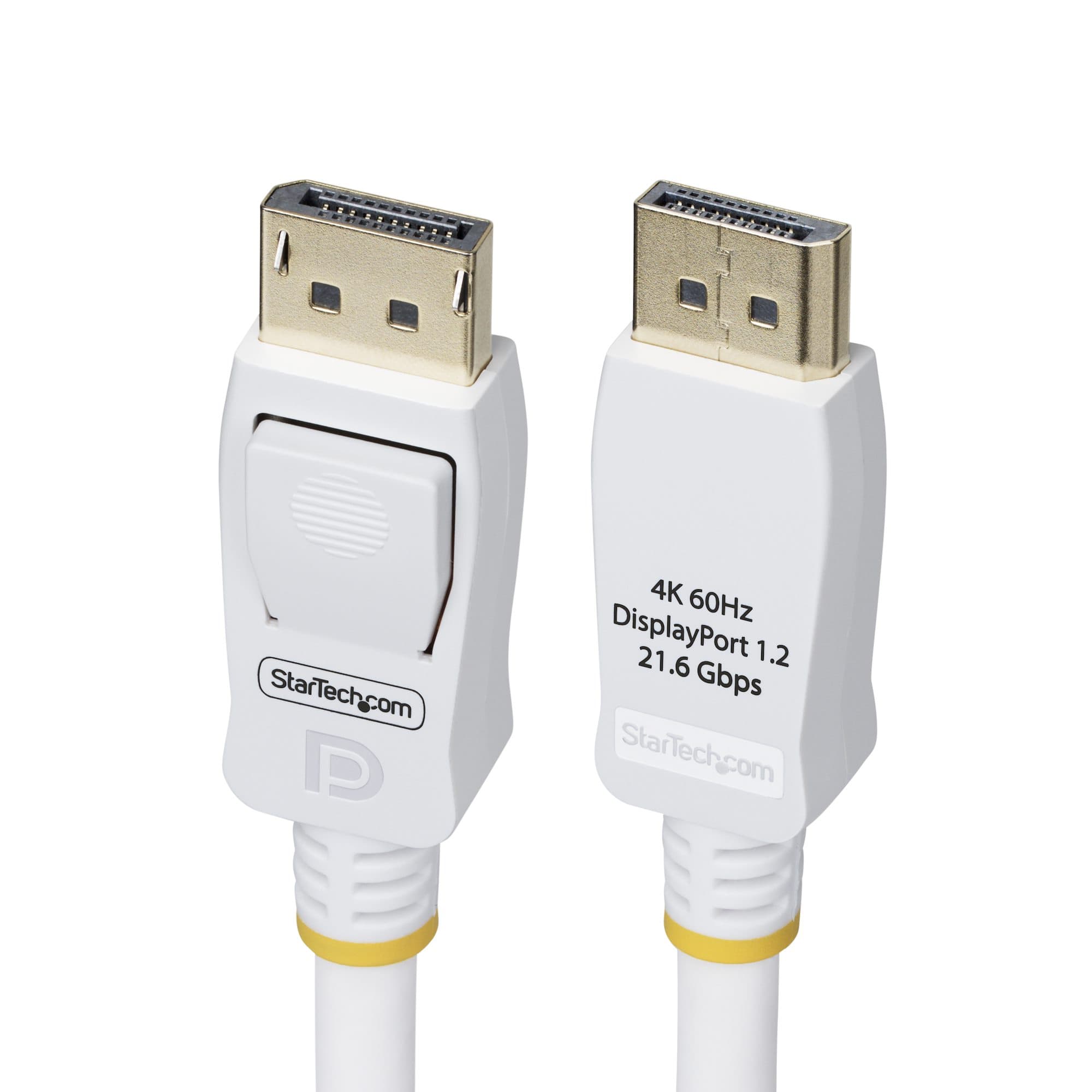 STARTECH STARTECH.COM 10FT WHITE VESA CERTIFIED DISPLAYPORT 1.2 CABLE WITH LATCHES, LTW DP12-CABLE-10FTW
