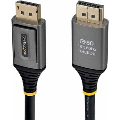 STARTECH STARTECH.COM 1M DISPLAYPORT 2.1 CABLE, VESA-CERTIFIED, DP80 DP 2.1 CABLE, LTW DP21V-1M-DP80-CABLE