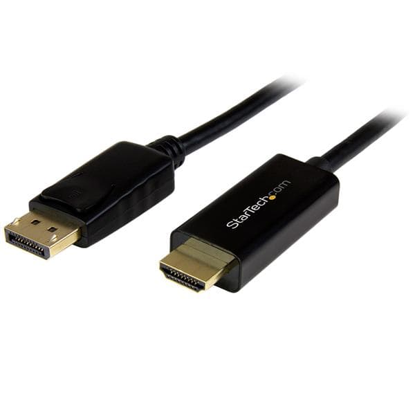 STARTECH STARTECH.COM 1M(3FT) DISPLAYPORT TO HDMI CABLE - 4K DP 1.2 TO HDMI ADAPTER 3 YR DP2HDMM1MB