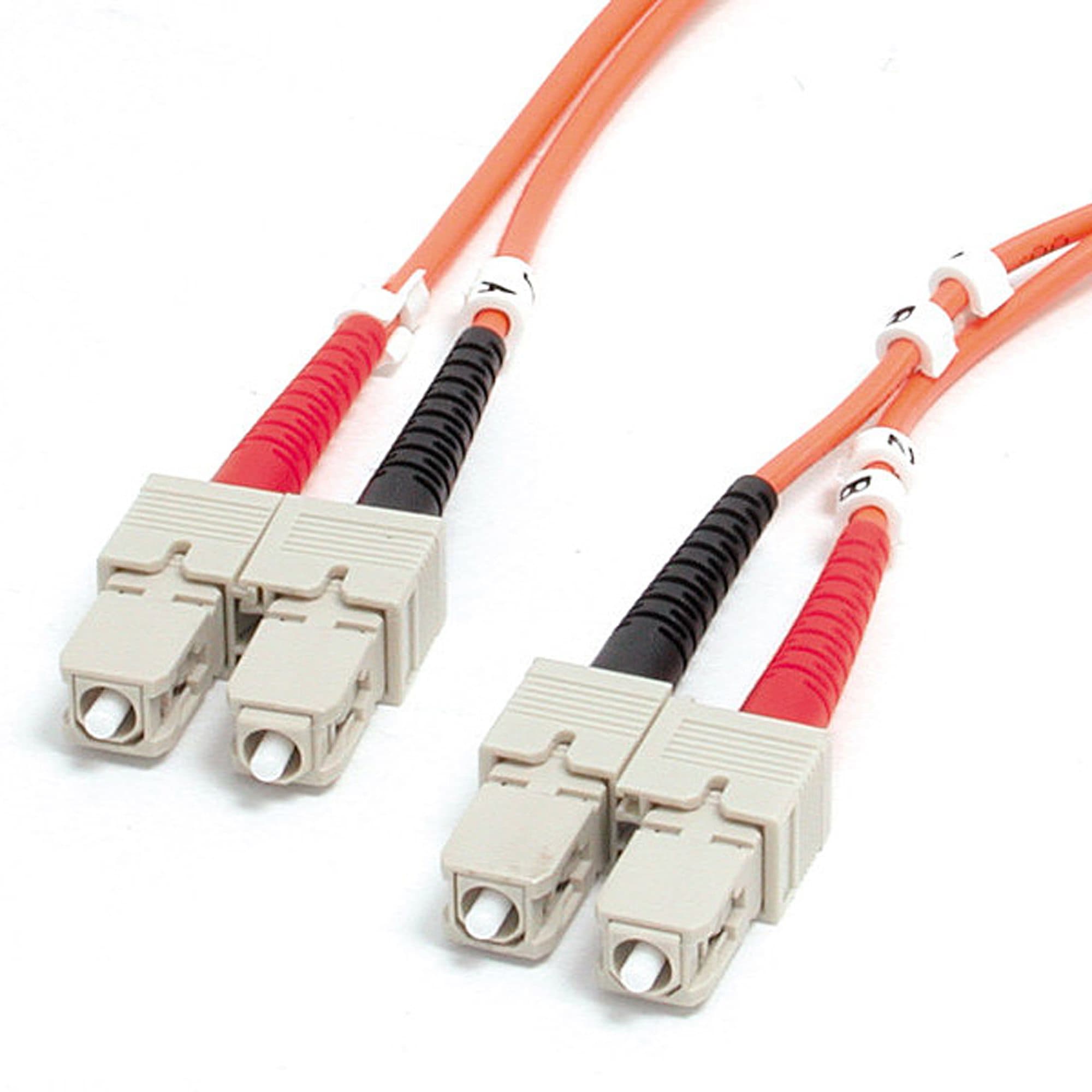 STARTECH STARTECH.COM 1M (3.3FT) SC TO SC OM1 MULTIMODE FIBER OPTIC CABLE FIBSCSC1