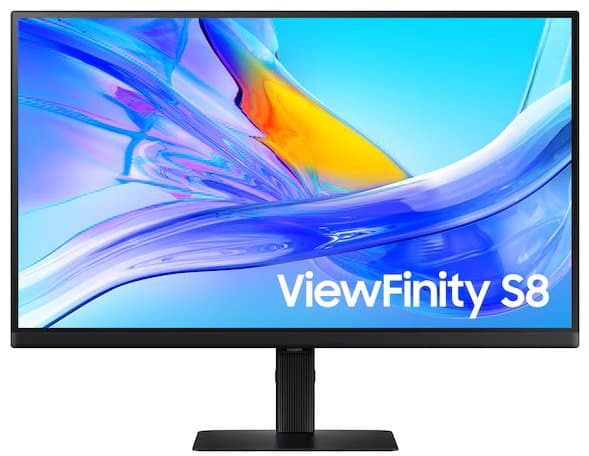 SAMSUNG SAMSUNG S8 S80UD 27" (16:9) UHD IPS MONITOR, 60HZ, DP, HDMI, USB-C 90W, TILT, H/ADJ, 3YR LS27D802UEEXXY