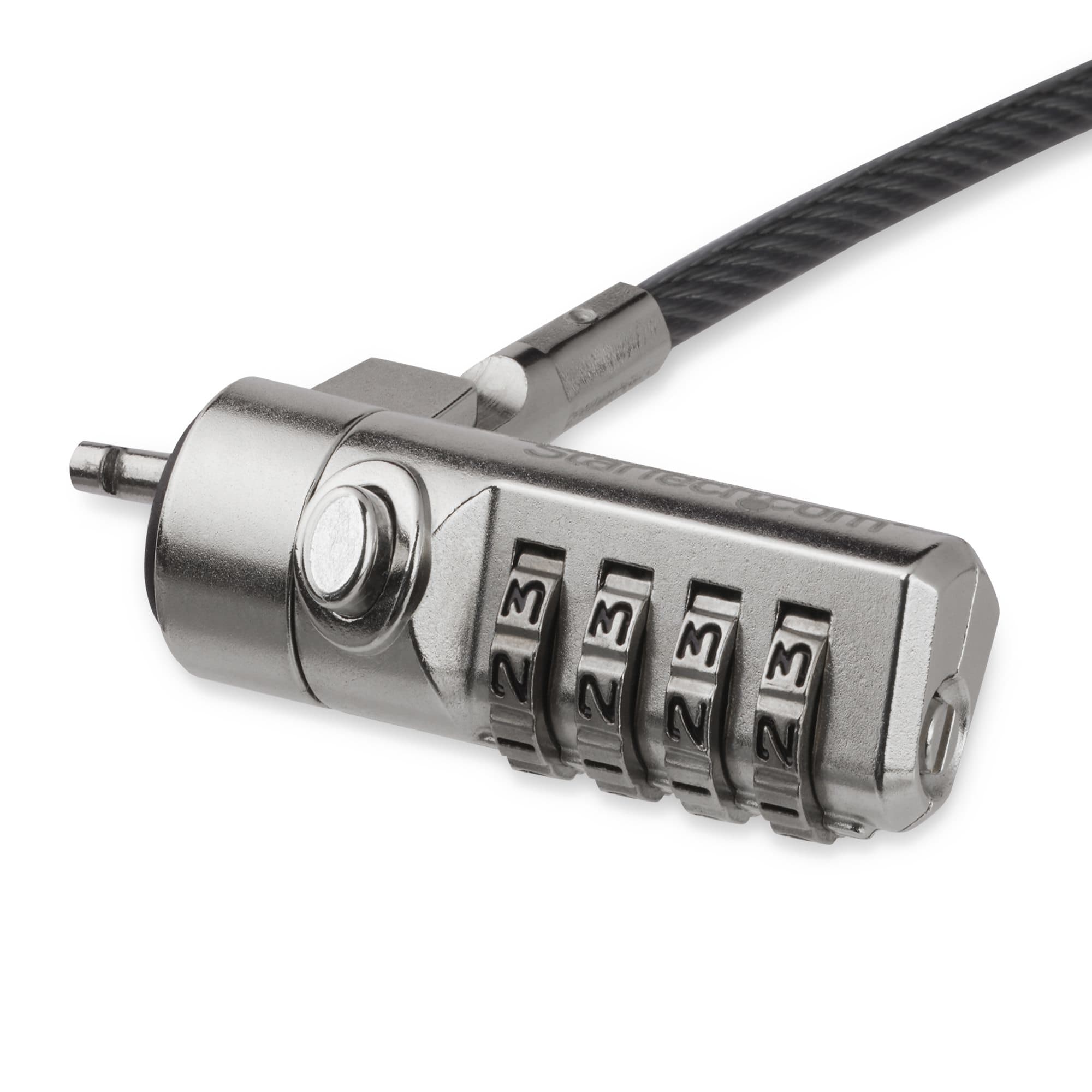 STARTECH STARTECH.COM LAPTOP CABLE LOCK, SWIVEL HINGE - 4-DIGIT COMBINATION LOCK, 2 YR LTLOCK4D