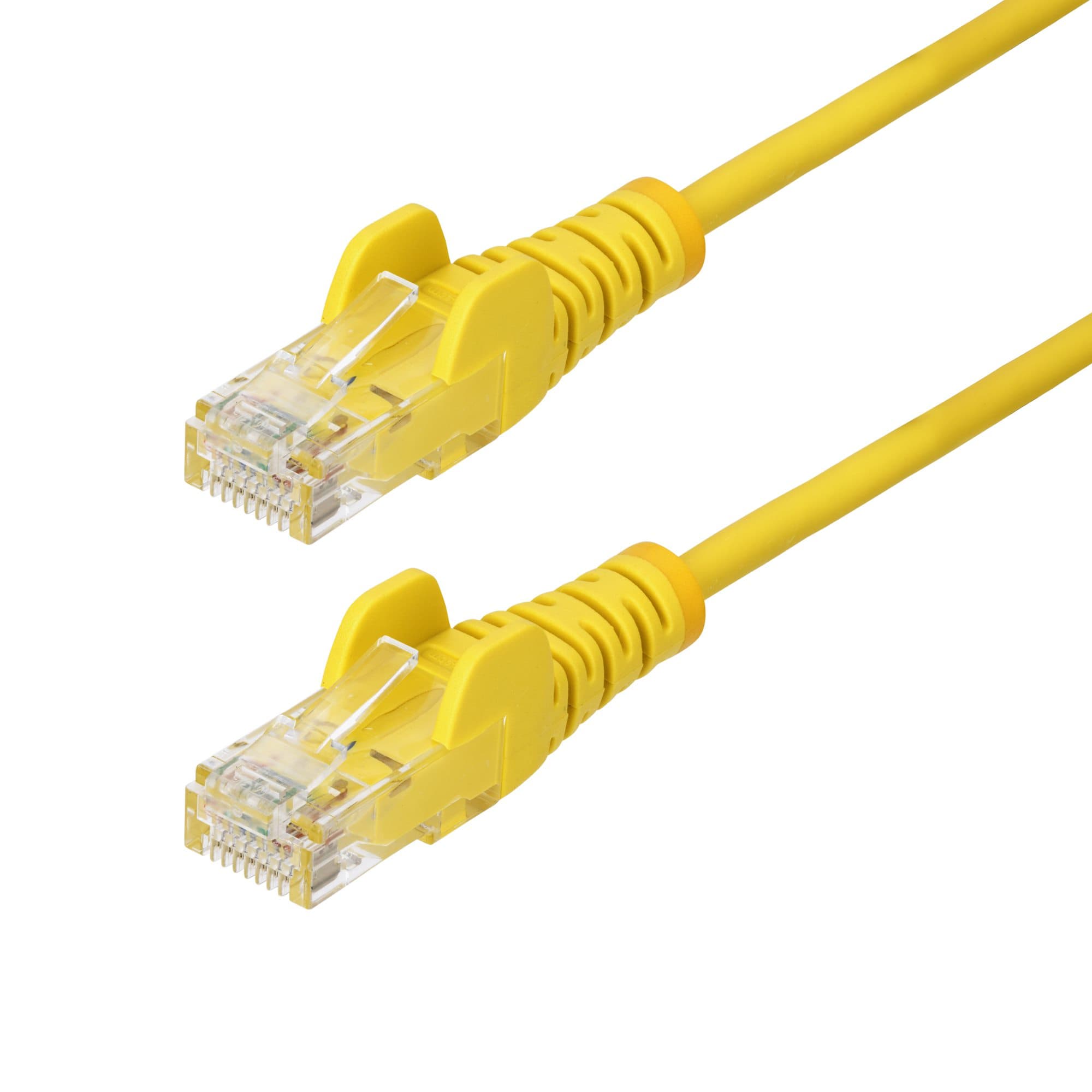 STARTECH STARTECH.COM 50CM YELLOW SLIM CAT6 ETHERNET CABLE, SNAGLESS, 28AWG, LSZH, LTW N6PAT50CMYLS
