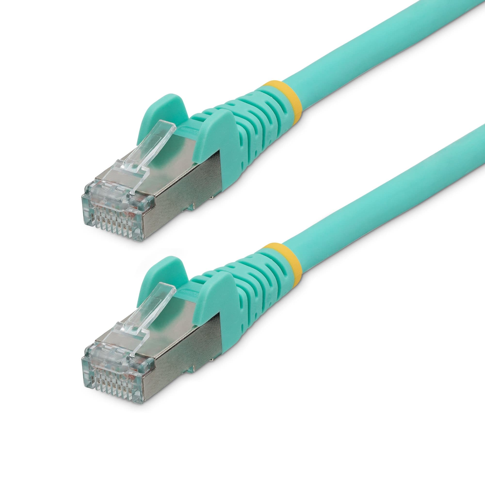 STARTECH STARTECH.COM 1.5M LSZH CAT6A ETHERNET CABLE - 10GBE S/FTP 100W POE AQUA LTW NLAQ-150-CAT6A-PATCH