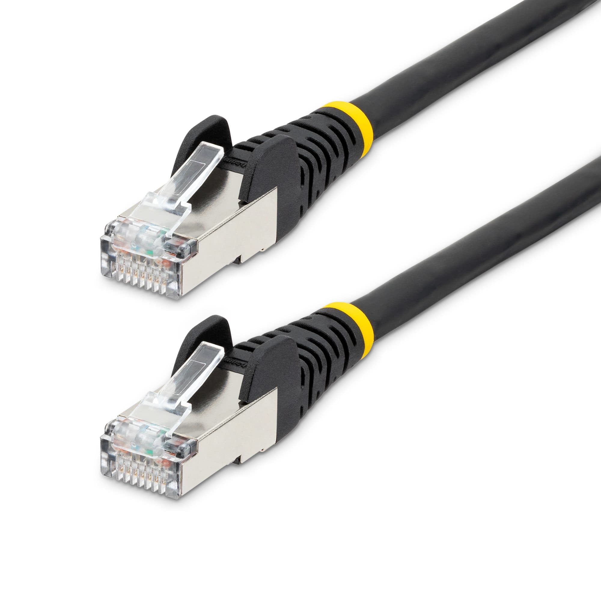 STARTECH STARTECH.COM 50CM LSZH CAT6A ETHERNET CABLE - 10GBE S/FTP 100W POE BLACK LTW NLBK-50C-CAT6A-PATCH
