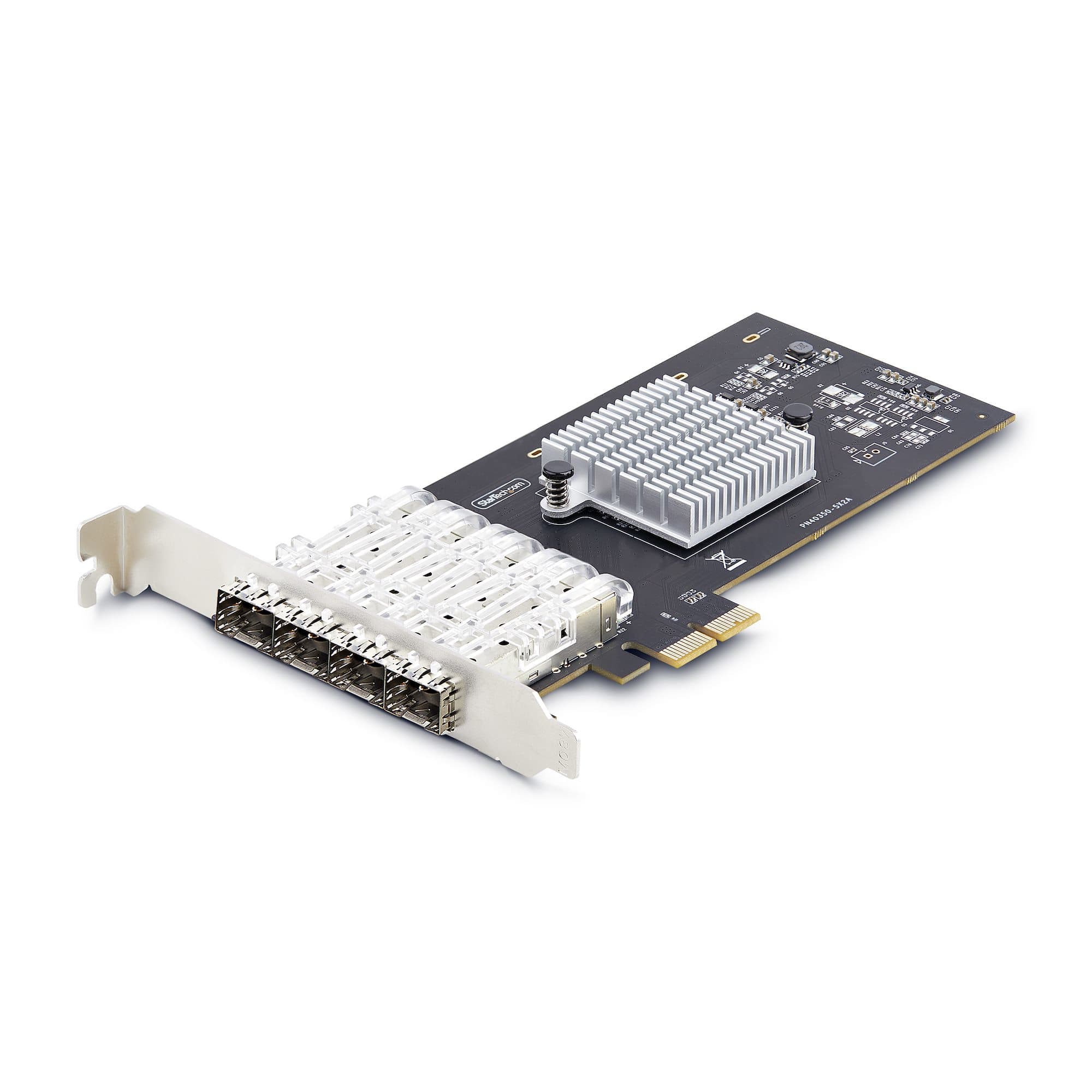 STARTECH STARTECH.COM 4-PORT GBE SFP NETWORK CARD, PCIE FIBER OPTIC ETHERNET NIC, 2 YR P041GI-NETWORK-CARD