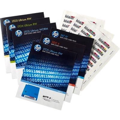 HPE HPE LTO-7 Ultrium RW Bar Code Label Pack Q2014A