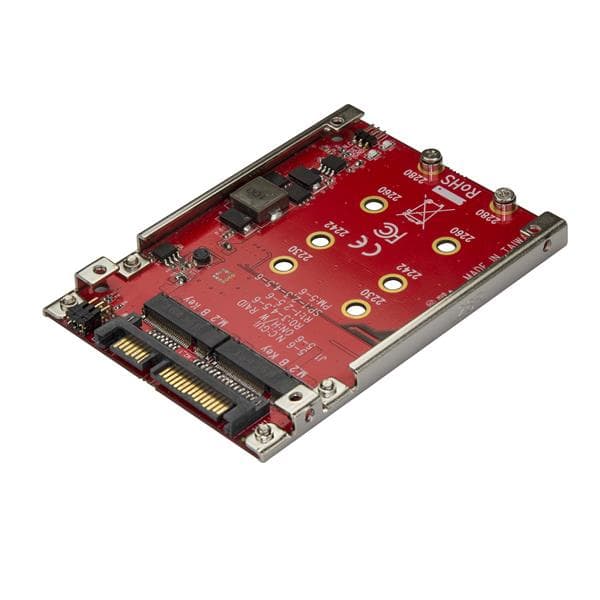 STARTECH STARTECH.COM DUAL-SLOT M.2 TO SATA ADAPTER - M.2 ADAPTER - RAID 2 YR S322M225R