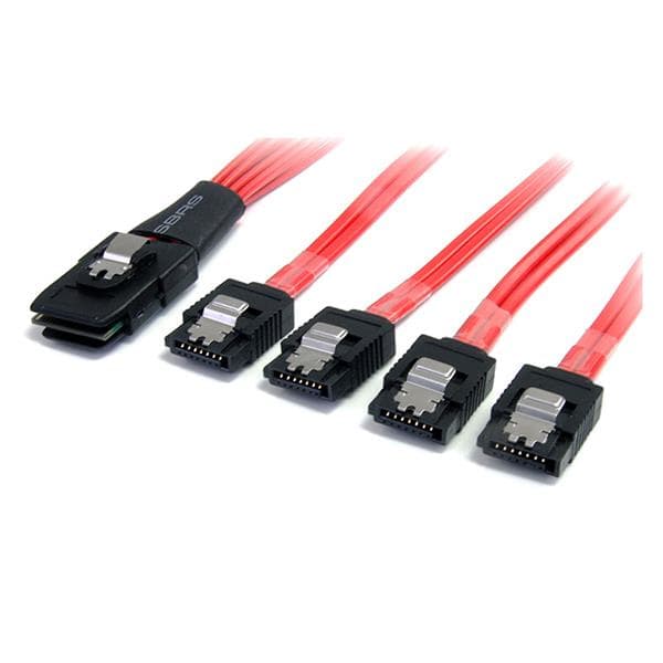 STARTECH STARTECH.COM SERIAL ATTACHED SCSI SAS CABLE SFF-8087 4X LATCHING SATA LTW SAS8087S450