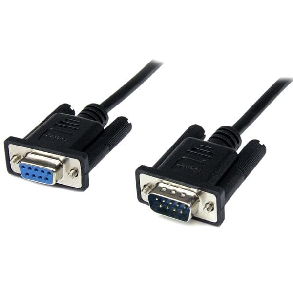 STARTECH STARTECH.COM 1M BLACK DB9 RS232 SERIAL NULL MODEM CABLE F/M LTW SCNM9FM1MBK