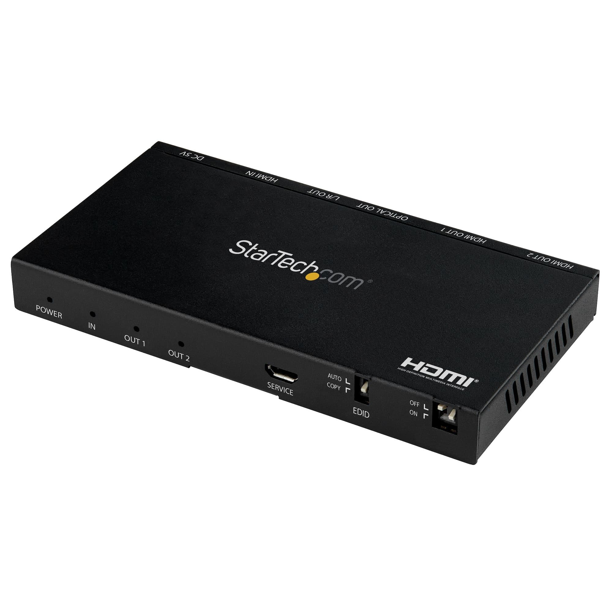 STARTECH STARTECH.COM 2-PORT HDMI SPLITTER (1X2) - 4K 60HZ SCALER / AUDIO EXTRACTOR 2 YR ST122HD20S