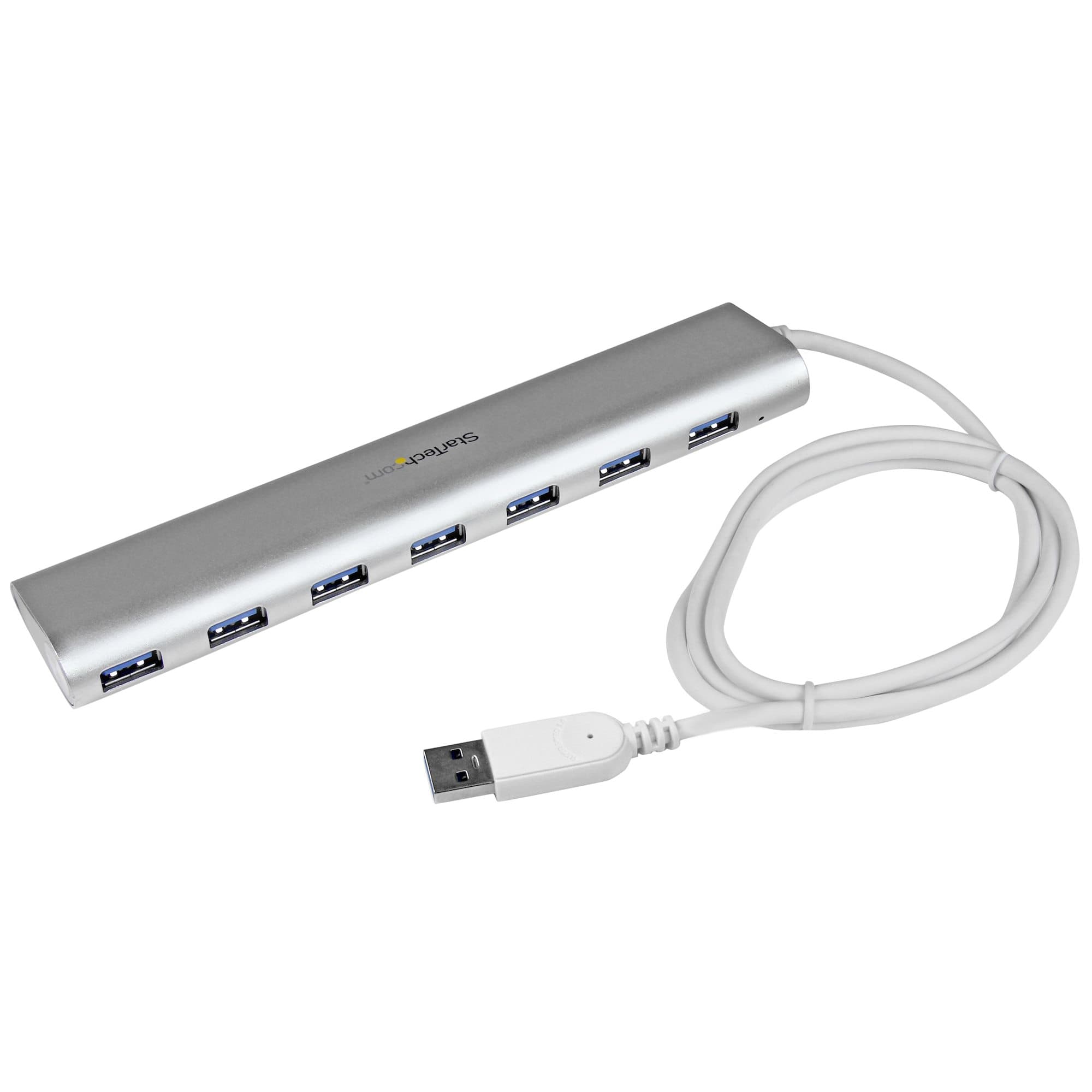 STARTECH STARTECH.COM 7 PORT USB 3.0 HUB W/ CABLE, 7XUSB-A, ALUMINUM - SELF POWERED 2 YR ST73007UA