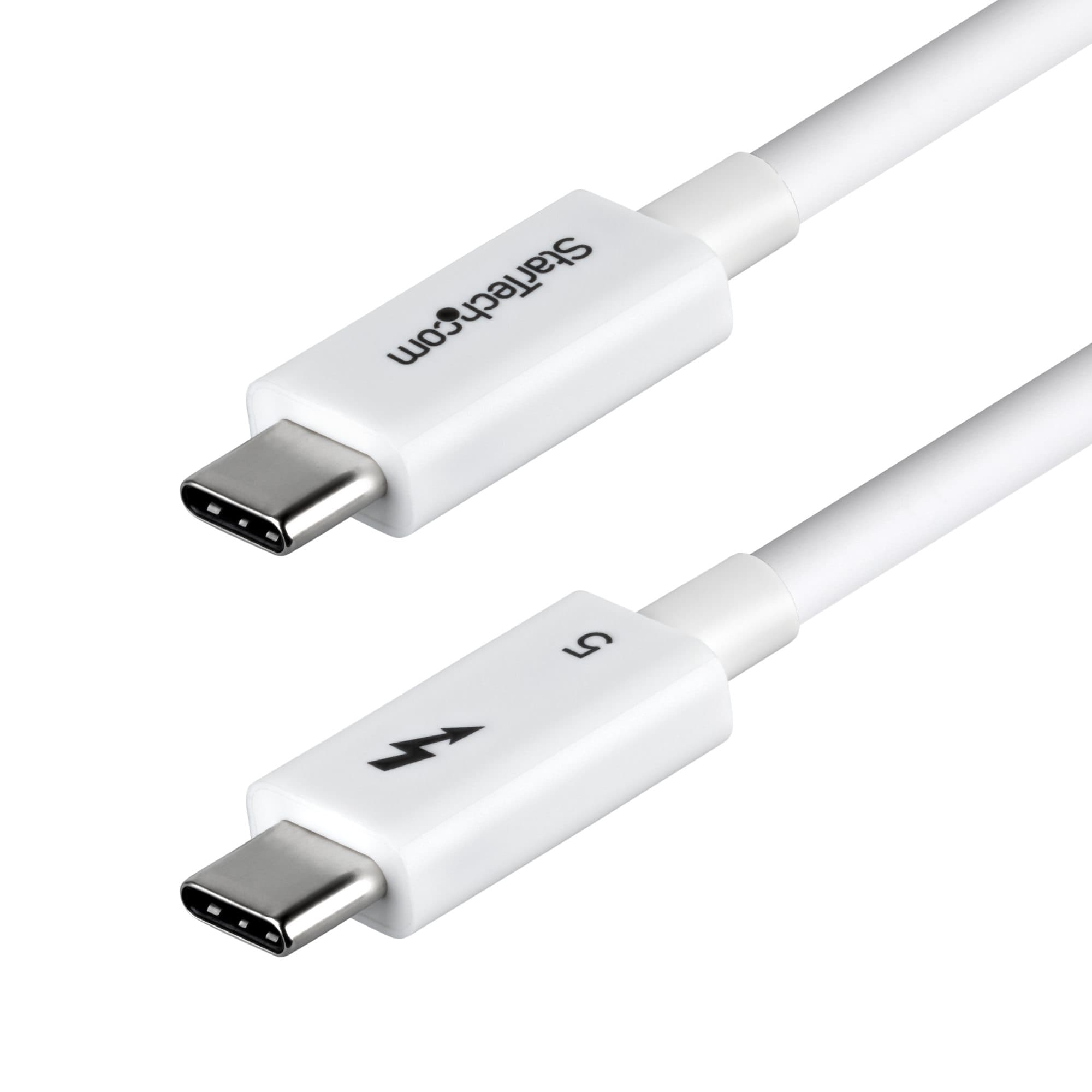 STARTECH STARTECH.COM 2.6FT (80CM) THUNDERBOLT 5 CABLE, 80GBPS, CERTIFIED - WHITE, LTW TBLT5MM80CM240WWH