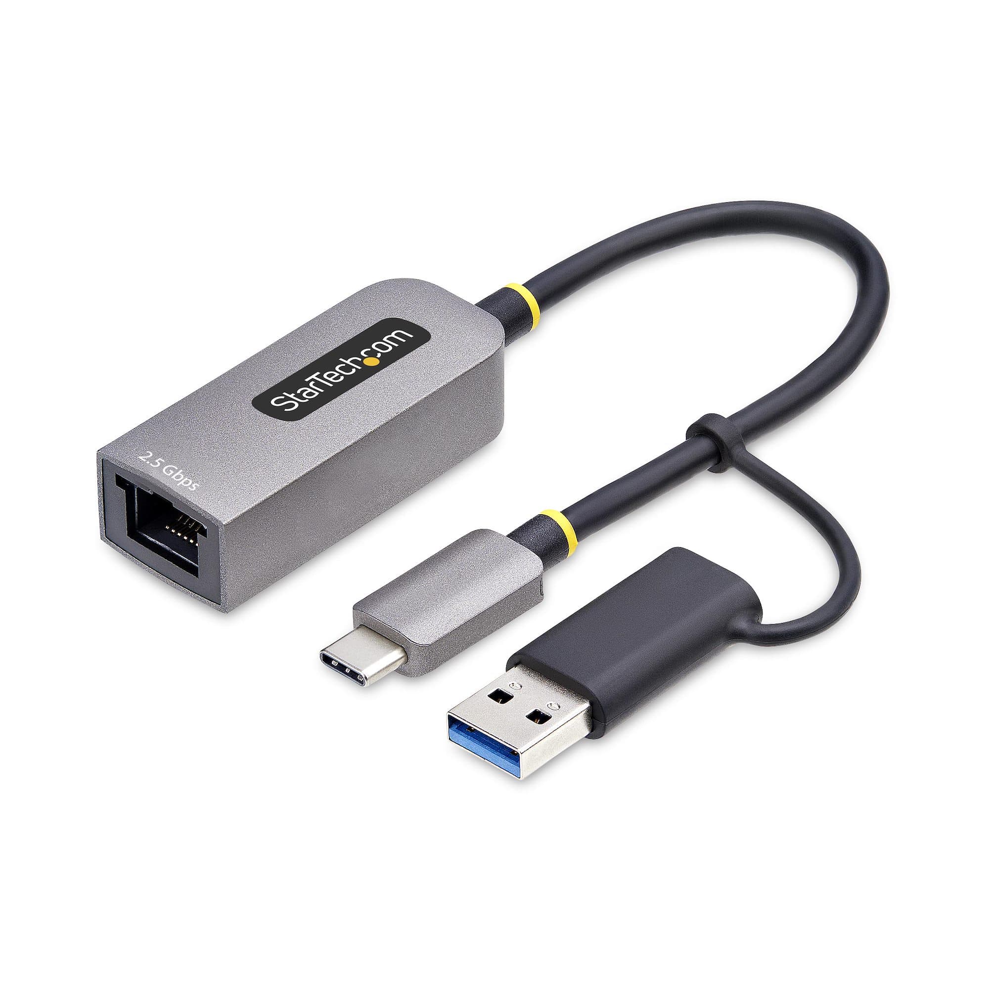 STARTECH STARTECH.COM 2.5GBE USB-C TO ETHERNET ADAPTER WITH USB-A CONVERTER, 2 YR U2GA-USB-C-ETHERNET
