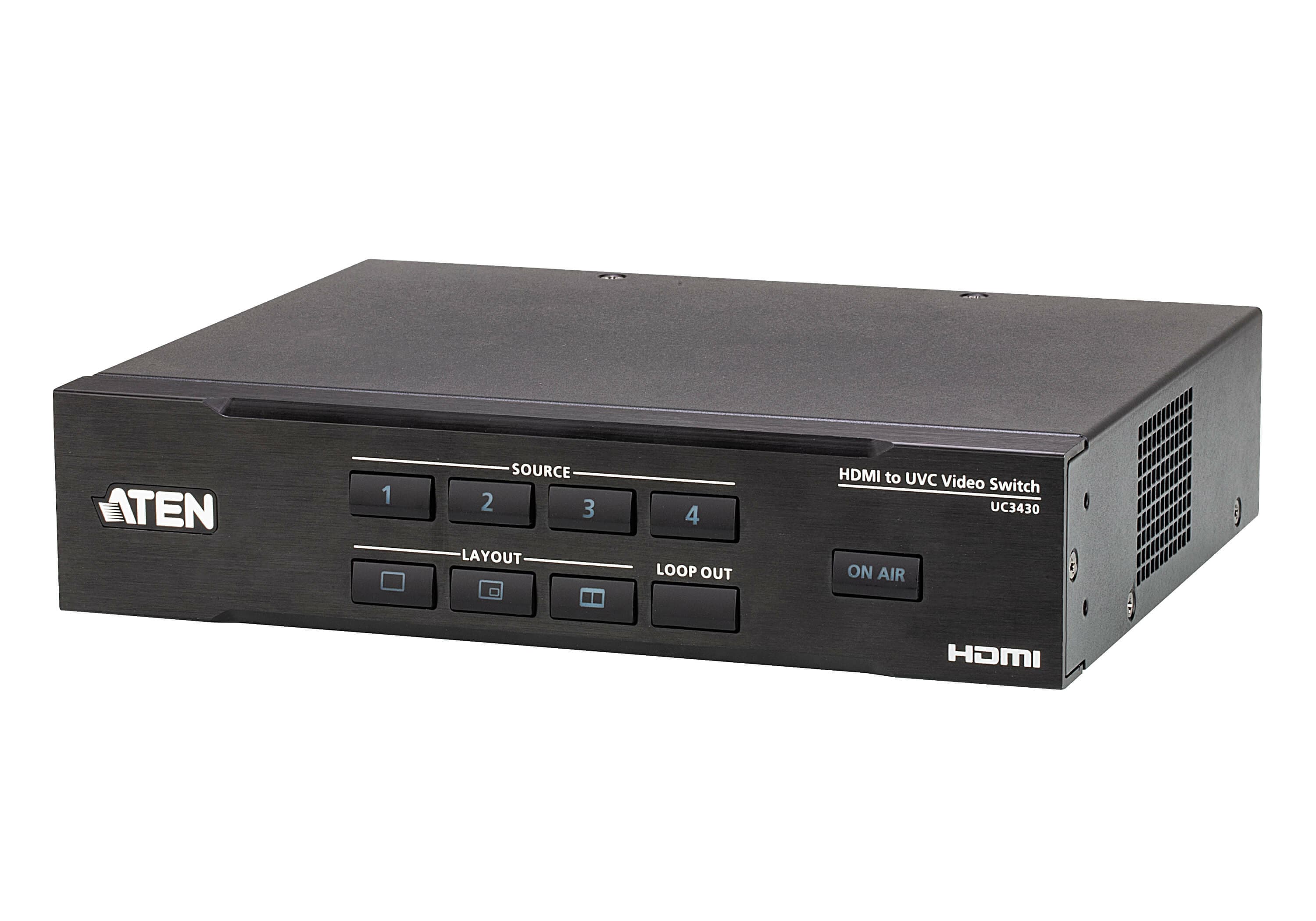 ATEN ATEN CAMLIVE PRO 4K 4-INPUT HDMI TO USB VIDEO SWITCHER UC3430-AT-U