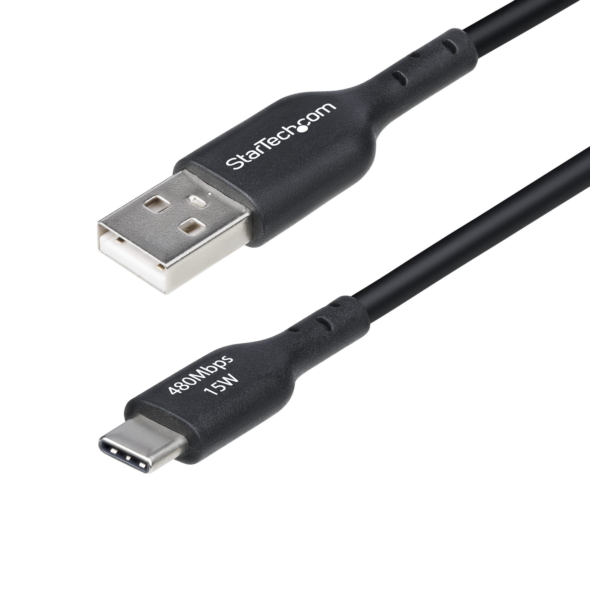 STARTECH STARTECH.COM 2M (6.6FT) USB-A TO USB-C CHARGING CABLE, CHARGER CORD, M/M, LTW USB2AC2MNC