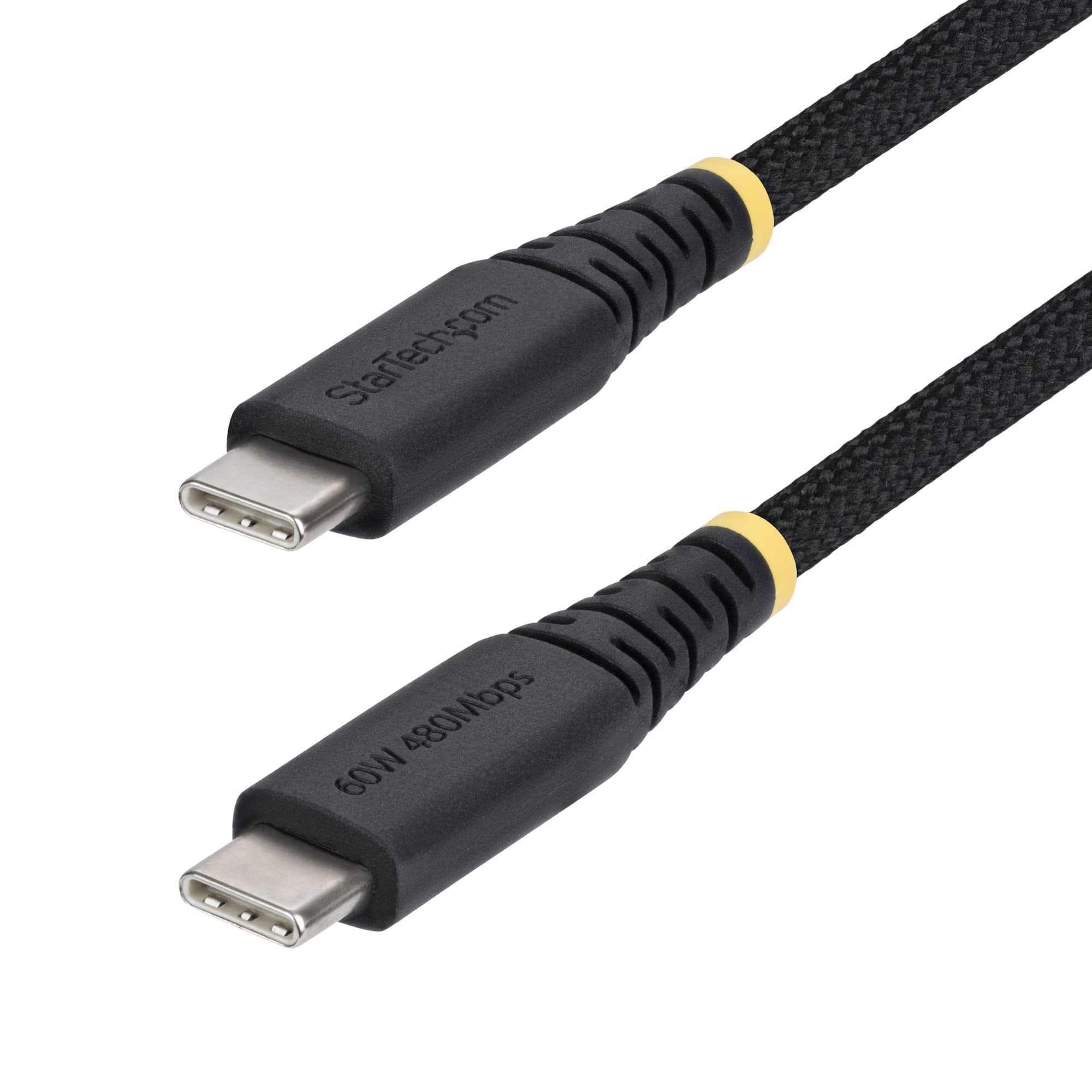 STARTECH STARTECH.COM 30CM (1FT) USB-C CHARGING CABLE, USB C CABLE, 60W 3A PD, LTW USB2CC30CMNCBR